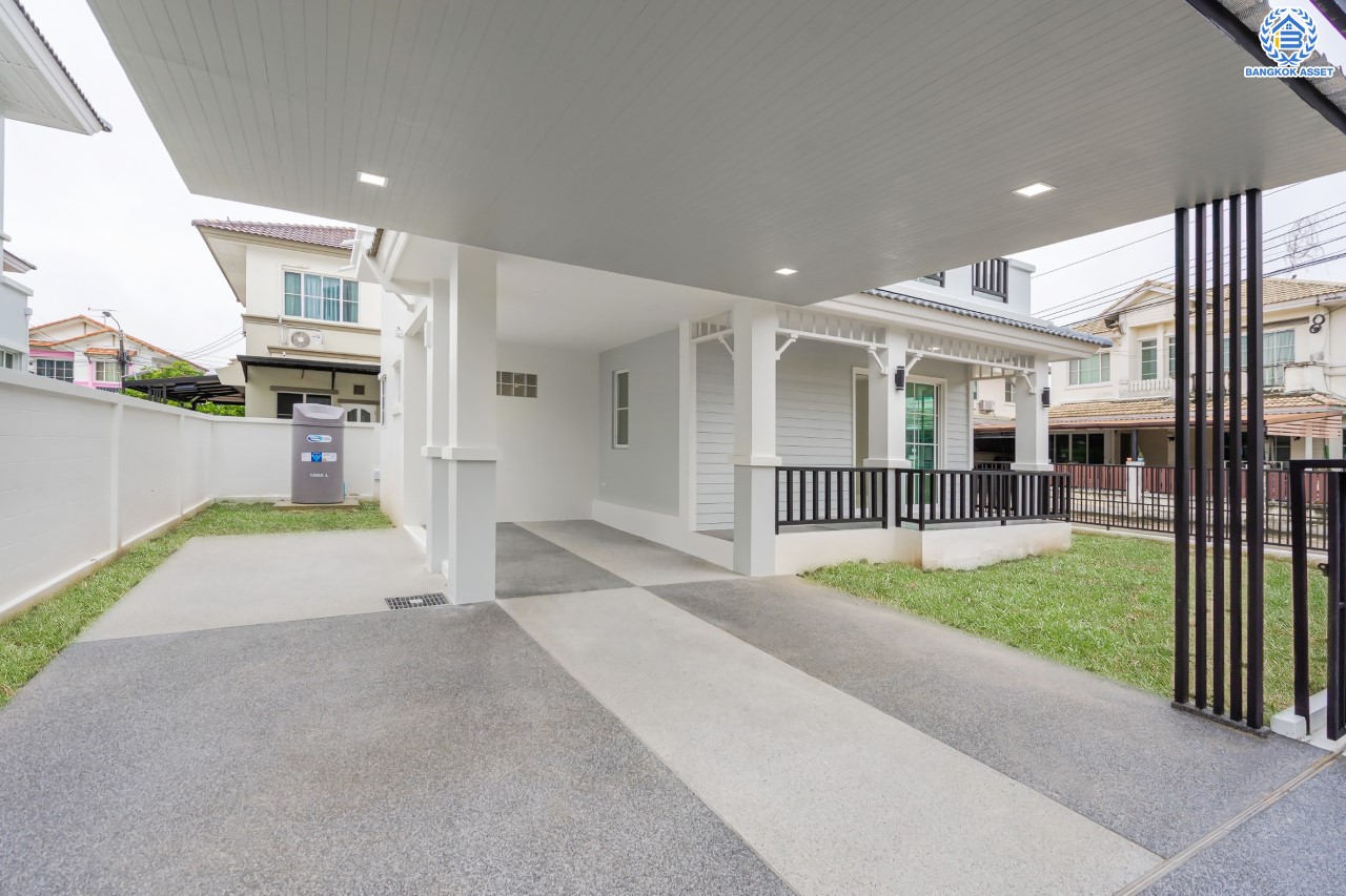 บ้านมือสองตกแต่งใหม่ ม.ชลลดา วัดลาดปลาดุก หลังมุม คุณภาพระดับ L&H บนเนื้อที่ 57.6 ตร.ว. ฟังก์ชัน 3 ห้องนอน 2 ห้องน้ำ 2 ที่จอดรถ บนทำเลศักยภาพ เพียง 15 นาทีถึง เซ็นทรัลเวสท์เกต ใกล้รถไฟฟ้าสายสีม่วง "สถานีคลองบางไผ่"...